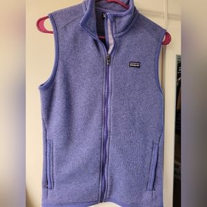 Patagonia better sweater vest in purple medium